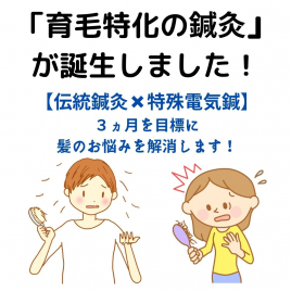 誠真堂鍼灸院 育毛鍼初回カウンセリングのメニュー画像