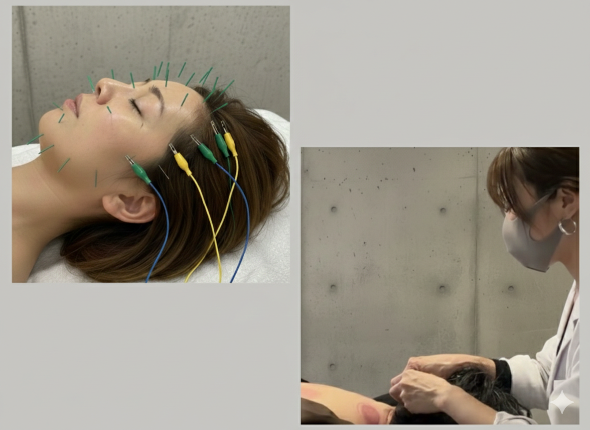 鍼灸サロンATHREE(アスリー)東久留米 全身鍼灸＋美容鍼セットのメニュー画像