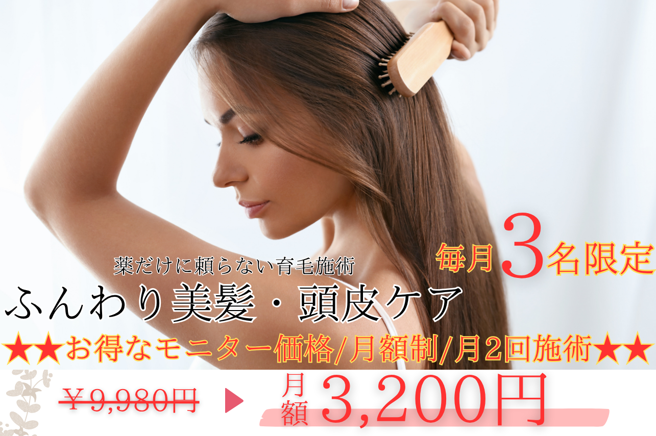 SASAKI Conditioning Room ★女性専用/モニター募集中★ふんわり美髪・頭皮ケア★お得なモニター価格★★のメニュー画像